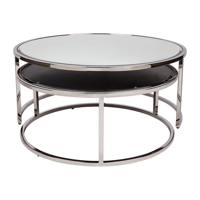 Serene Nesting Coffee Tables - Nickel Default Title