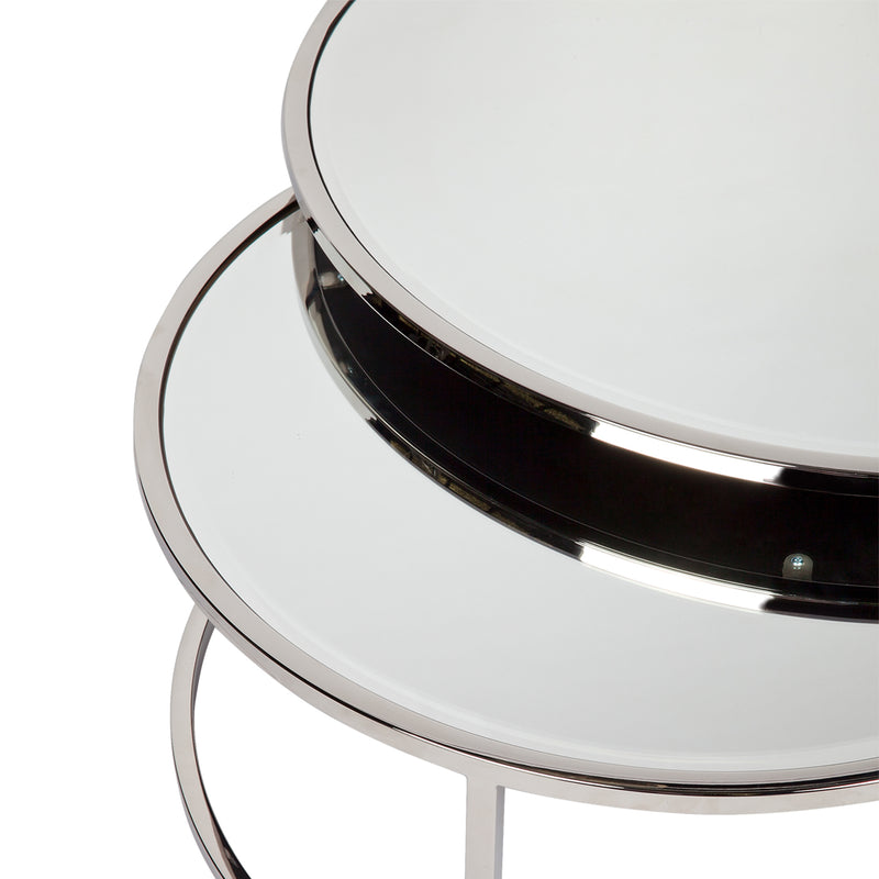 Serene Nesting Coffee Tables - Nickel Default Title