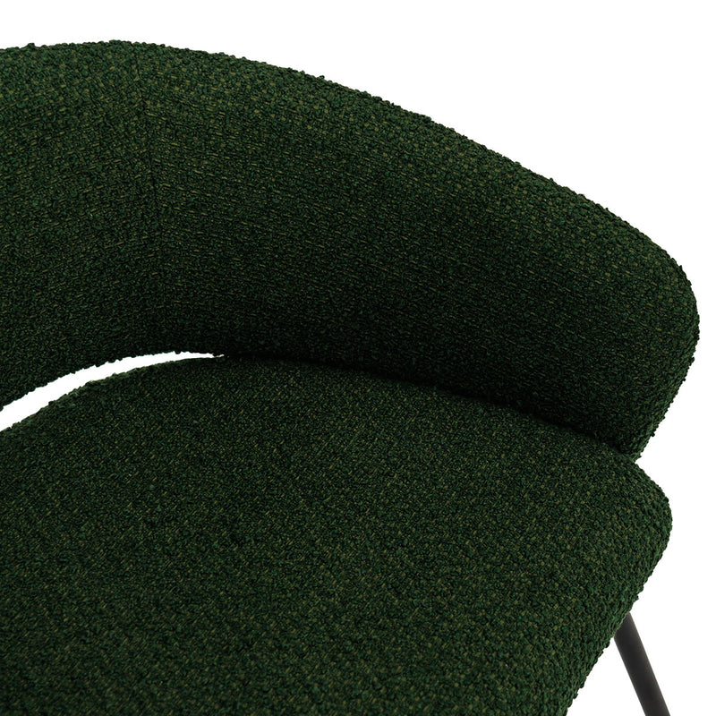 Delta Dining Chair - Green Boucle Default Title