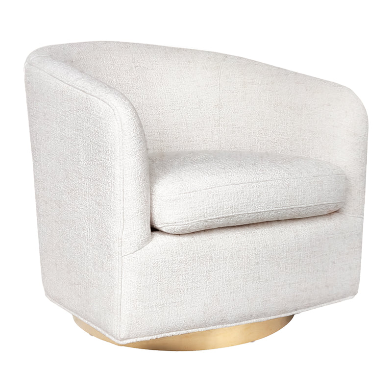 Belvedere Swivel Arm Chair - Natural Tweed Default Title