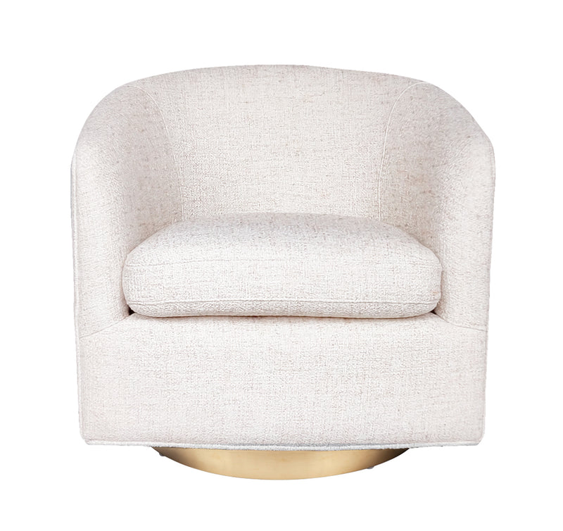 Belvedere Swivel Arm Chair - Natural Tweed Default Title