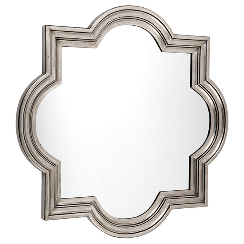 Marrakech Wall Mirror - Large Antique Silver Default Title