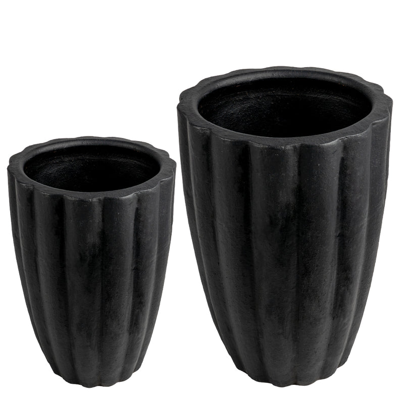 Verona Terracotta Planter - Large Black Default Title