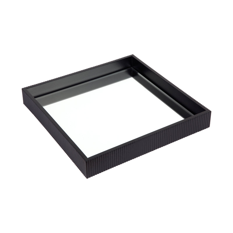 Miles Mirrored Tray - Small Black Default Title