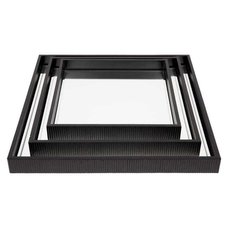 Miles Mirrored Tray - Small Black Default Title