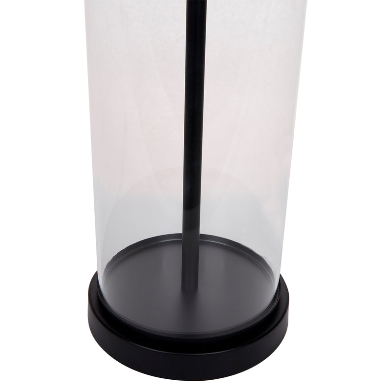 Left Bank Table Lamp - Black w White Shade Default Title