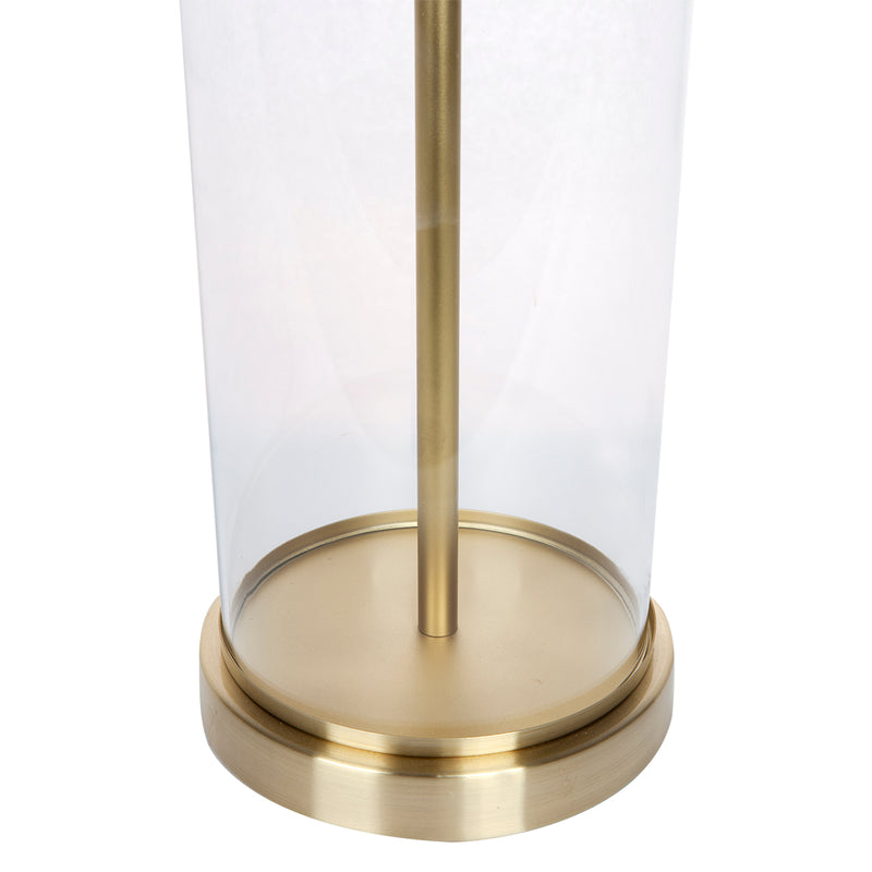 Left Bank Table Lamp - Brass w Navy Shade Default Title