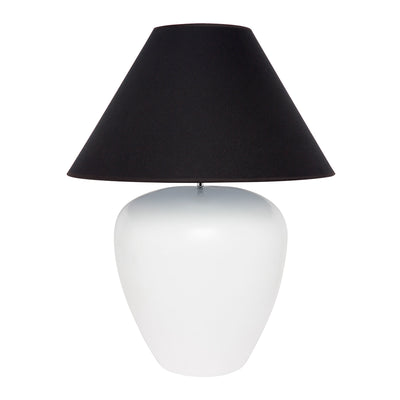 Picasso Table Lamp - White w Black Shade Default Title