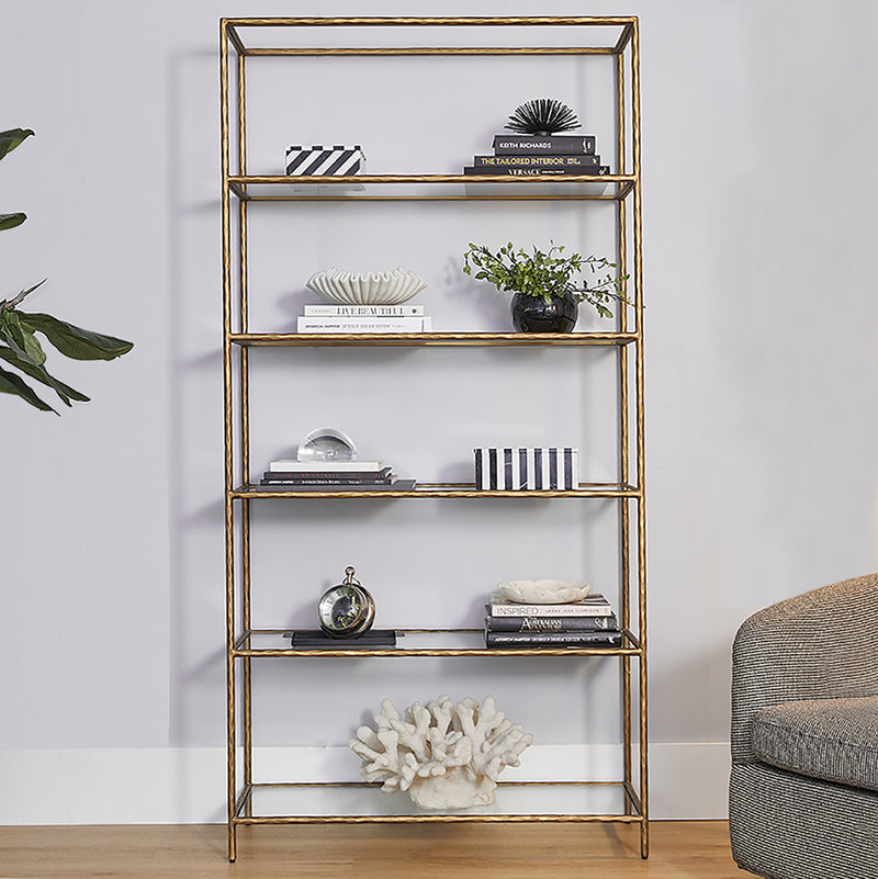 Heston Shelving Unit - Brass Default Title