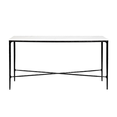 Heston Marble Console Table - Medium Black Default Title