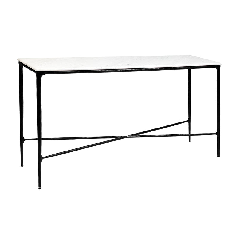 Heston Marble Console Table - Medium Black Default Title