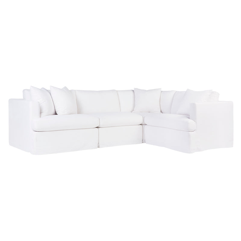 Birkshire Slip Cover Modular Sofa - White Linen Option 1 Default Title