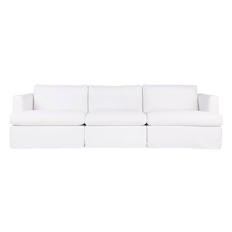 Birkshire Slip Cover Modular Sofa - White Linen Option 3 Default Title