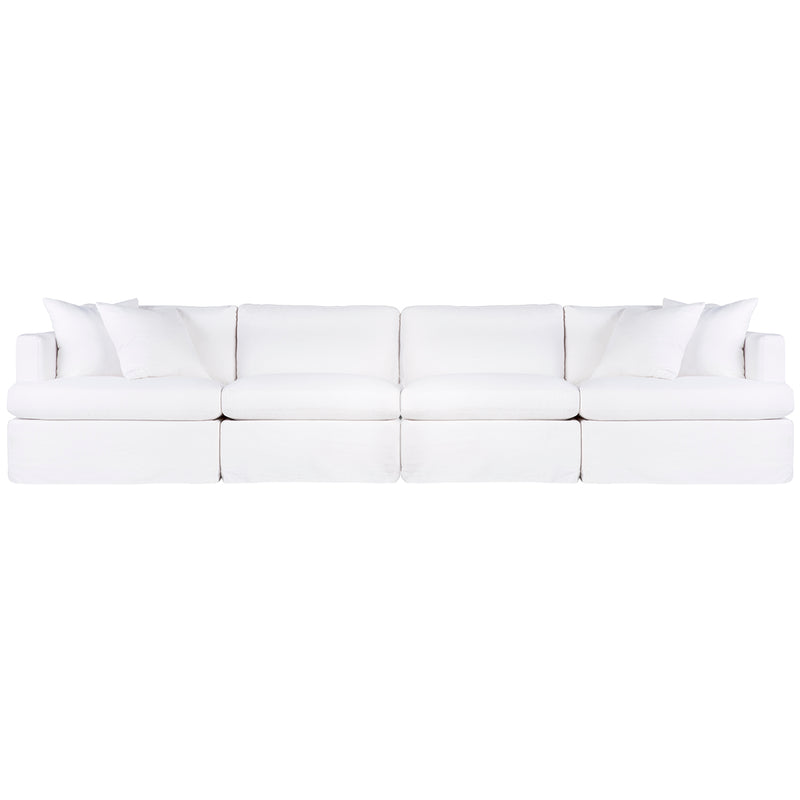 Birkshire Slip Cover Modular Sofa - White Linen Option 4 Default Title