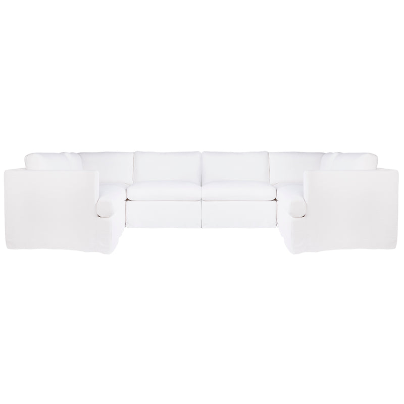 Birkshire Slip Cover Modular Sofa - White Linen Option 5 Default Title