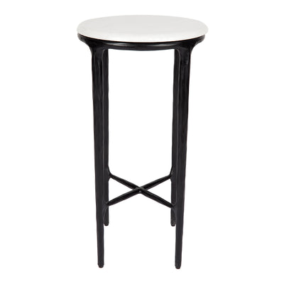 Heston Petite Marble Side Table - Black Default Title