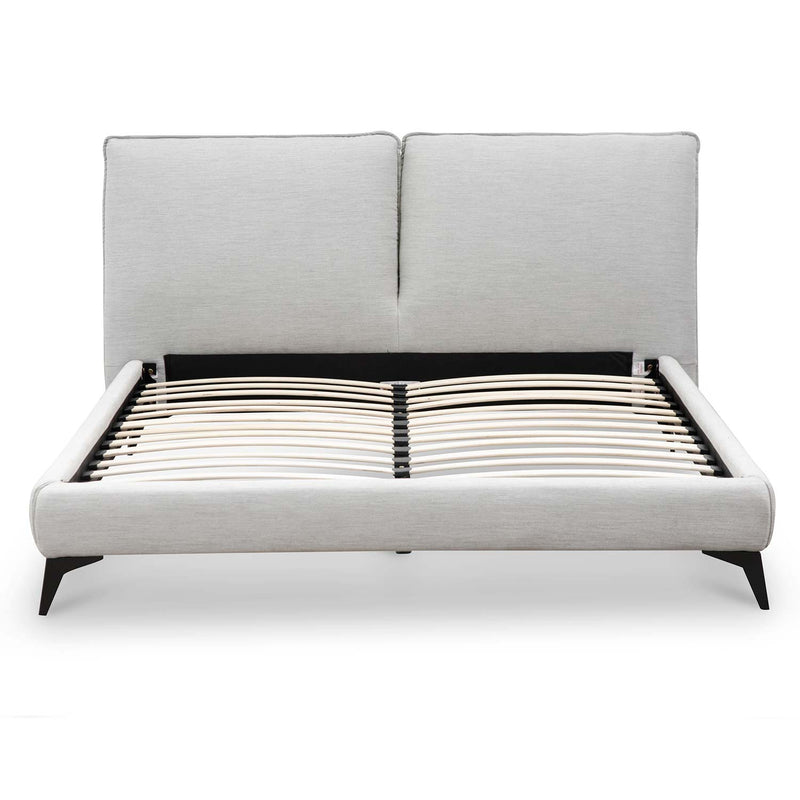 CBD8392-YO Fabric King Bed - Pearl Grey