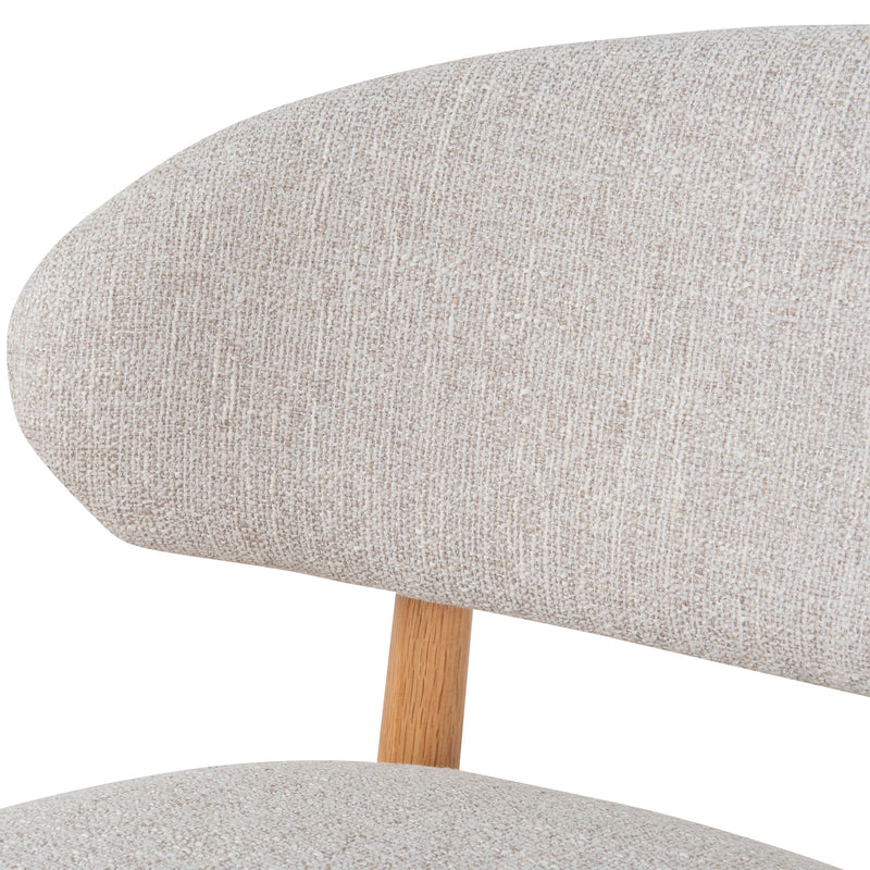 CBS10149-MY 65cm Coastal Beige Bar Stool - Natural Oak