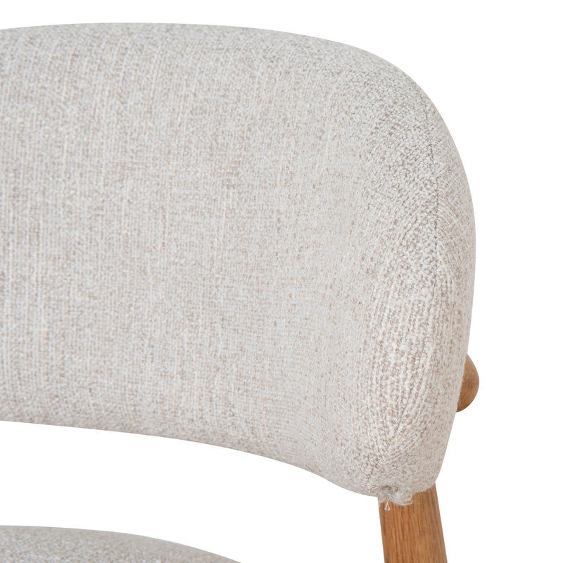 CBS10149-MY 65cm Coastal Beige Bar Stool - Natural Oak
