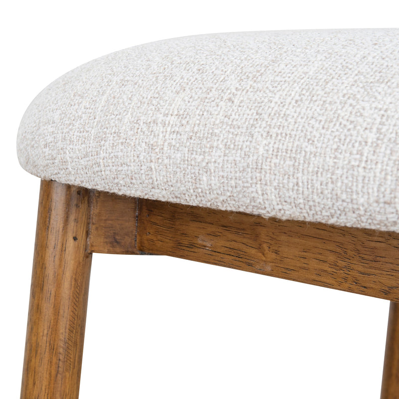 CBS10150-MY 65cm Coastal Beige Bar Stool - Walnut
