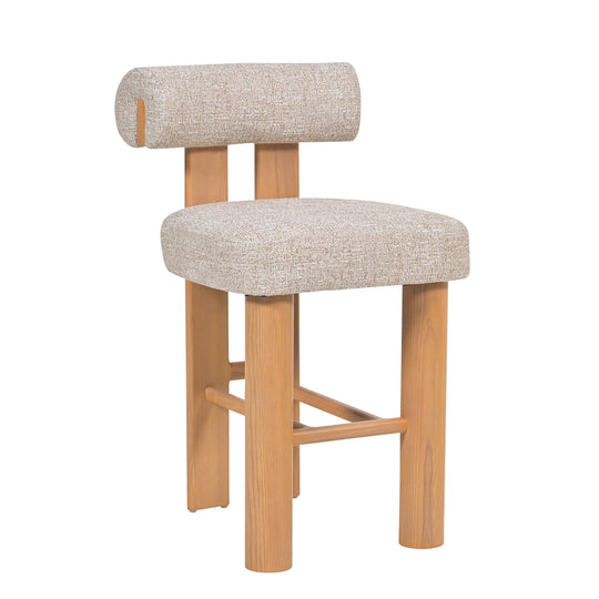 CBS10481-OLS Natural Barstool - Pale Beige