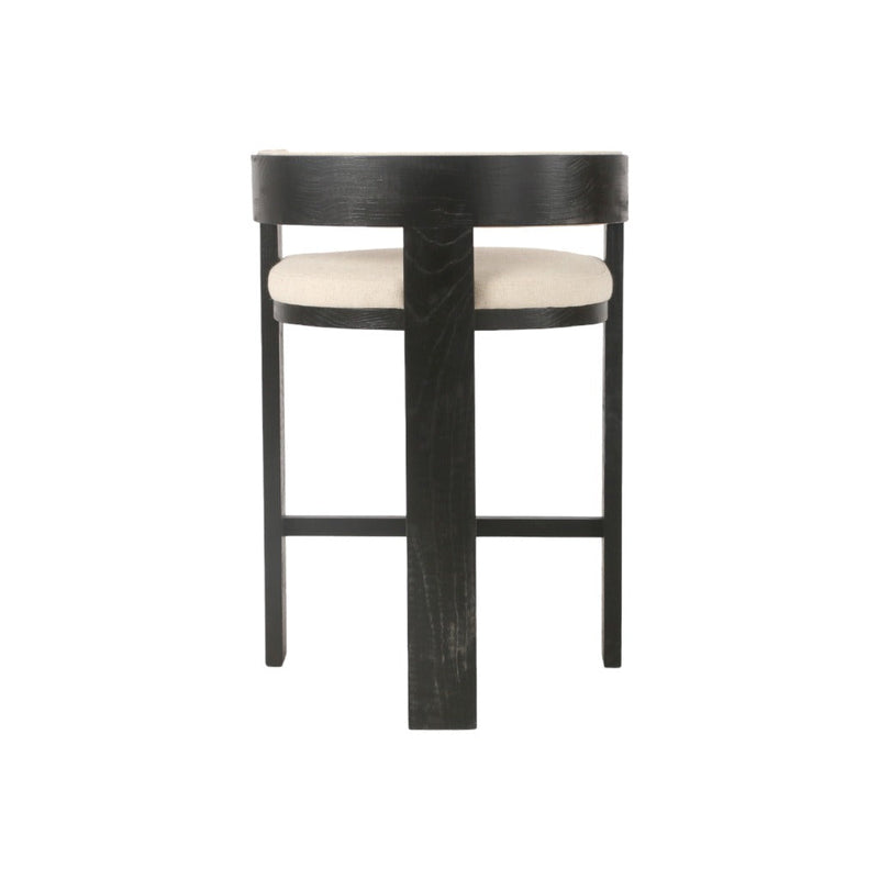 CBS10558-LJ Black ELM Barstool - Dawn Beige