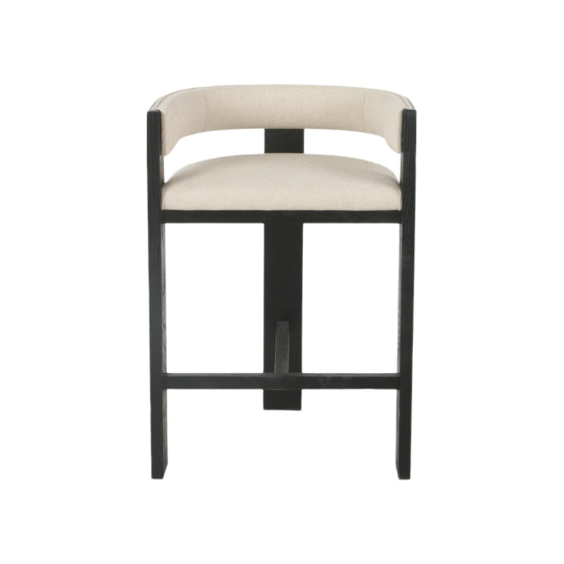 CBS10558-LJ Black ELM Barstool - Dawn Beige