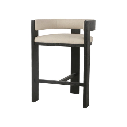 CBS10558-LJ Black ELM Barstool - Dawn Beige