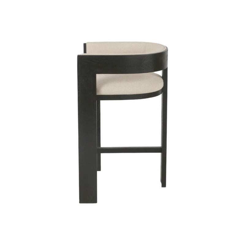 CBS10558-LJ Black ELM Barstool - Dawn Beige