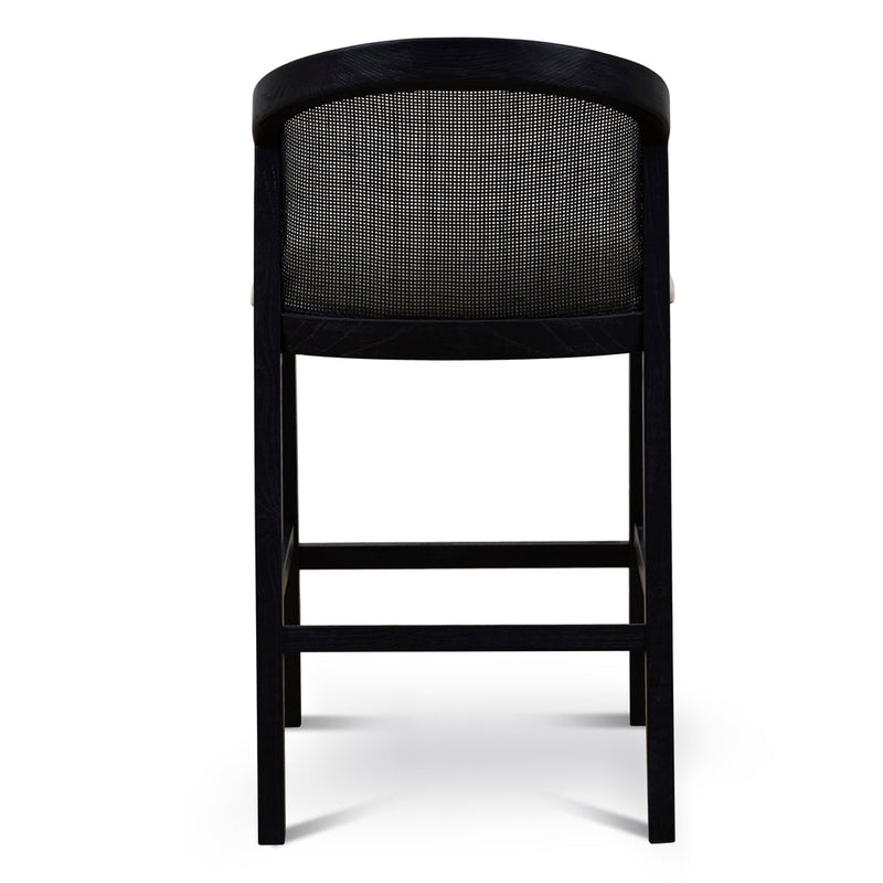 CBS10565-LJ Black Elm Barstool - Dawn Beige