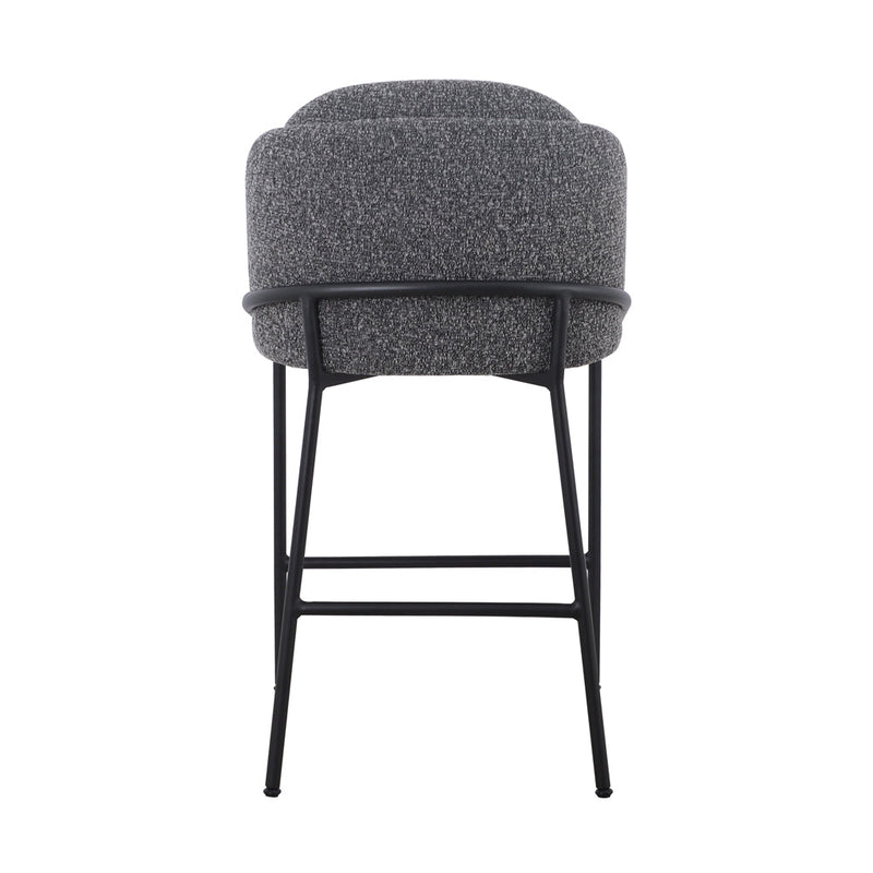 CBS8904-ST 65cm Bar Stool - Anthracite Grey Boucle (Set of 2)