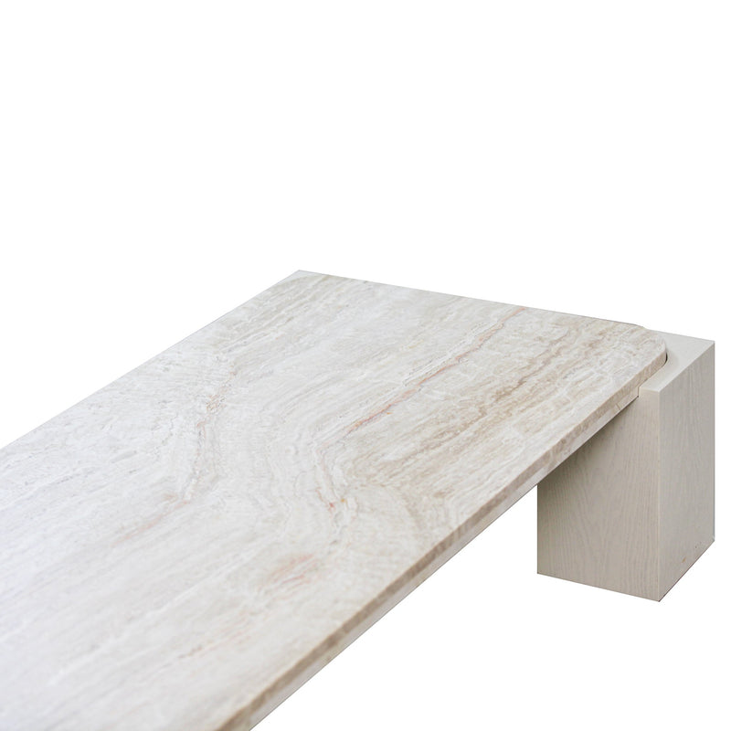 CCF10175-DW 1.26cm Travertine Coffee Table - Warm White