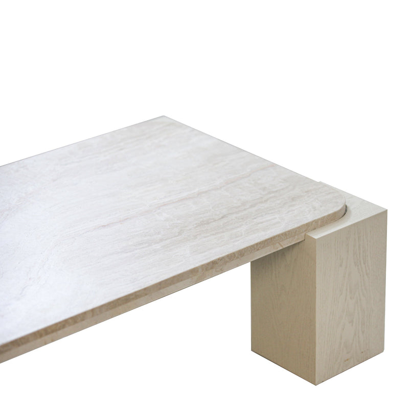 CCF10175-DW 1.26cm Travertine Coffee Table - Warm White