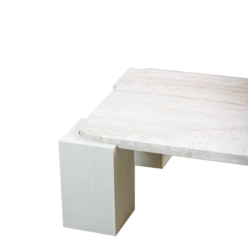 CCF10175-DW 1.26cm Travertine Coffee Table - Warm White