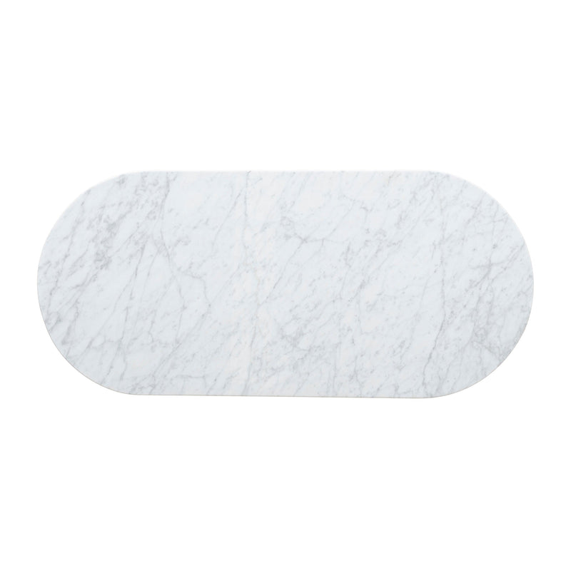 CCF8582-DW 1.3m Marble Coffee Table - Black