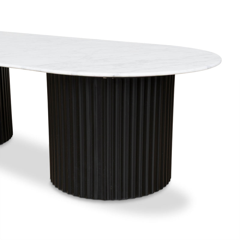 CCF8582-DW 1.3m Marble Coffee Table - Black