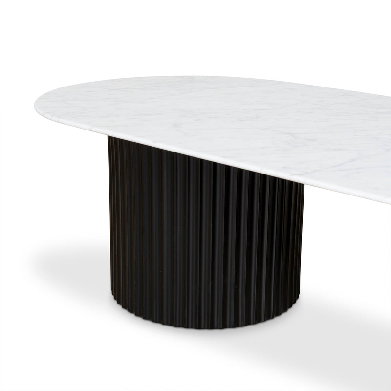 CCF8582-DW 1.3m Marble Coffee Table - Black