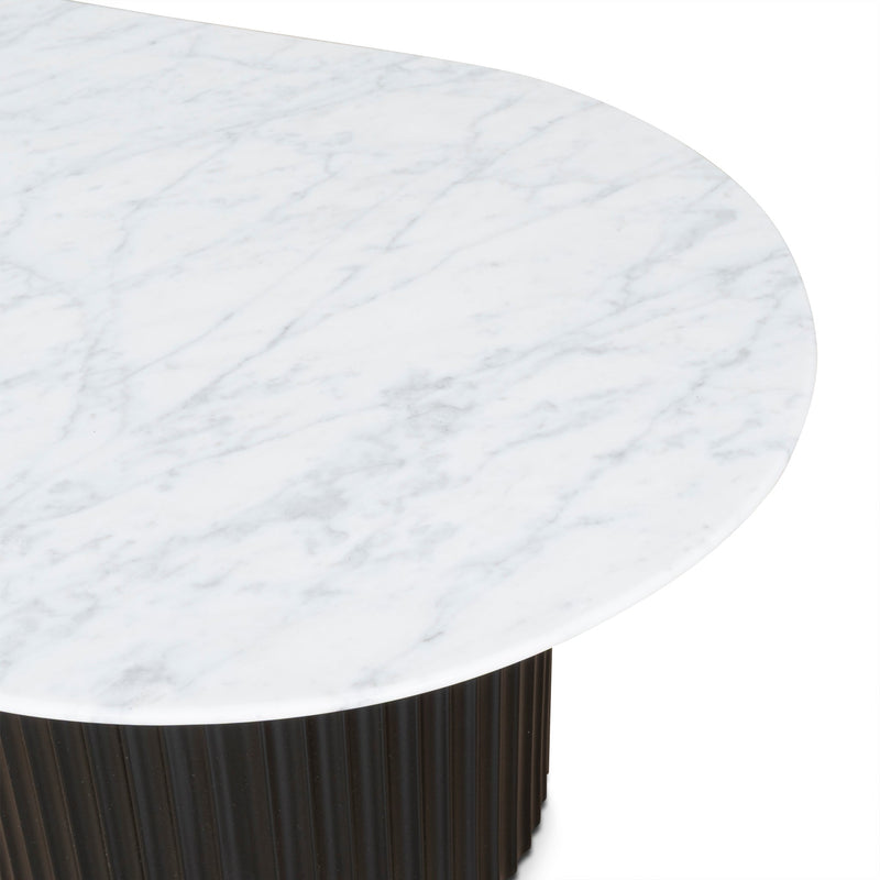 CCF8582-DW 1.3m Marble Coffee Table - Black