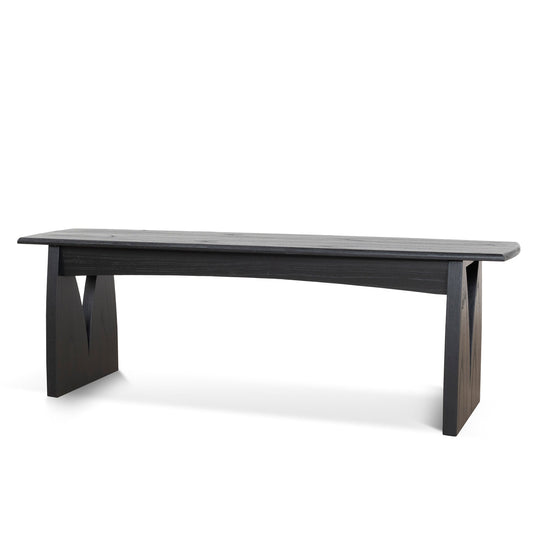 CDB10259-NI 1.4m Elm Dining Bench - Full Black
