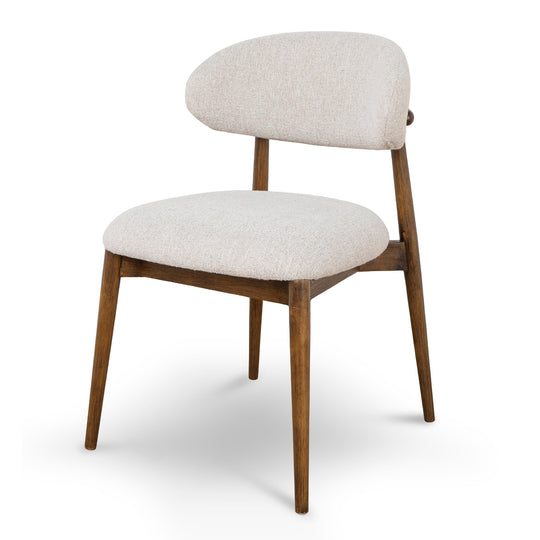 CDC10152-MY Coastal Beige Dining Chair - Walnut