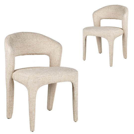 CDC10326-CI Dining Chair - Pale Beige (Set of 2)