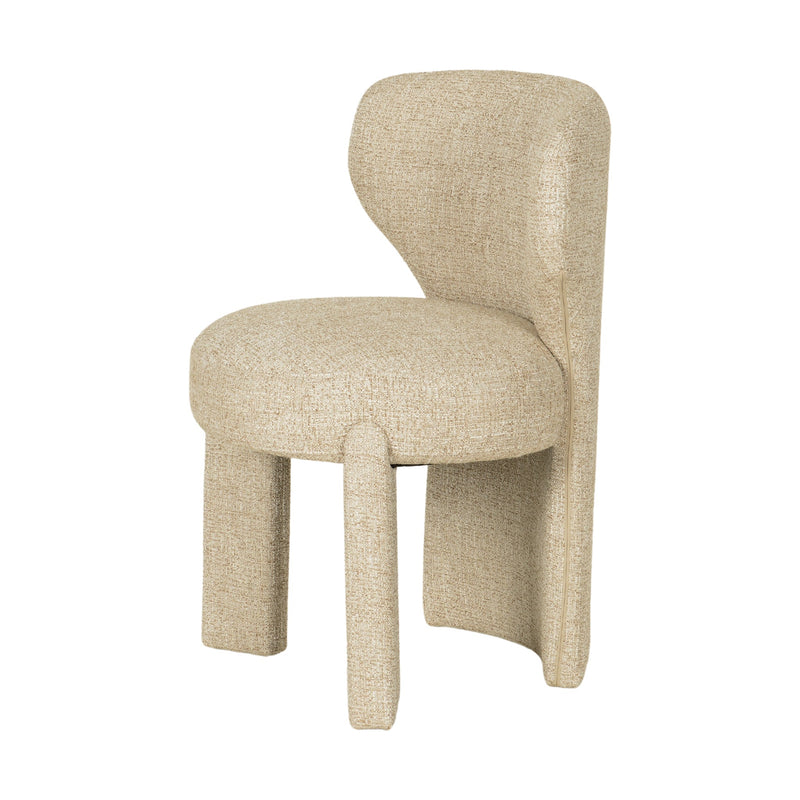 CDC10349-FH Fabric Dining Chair - Pale Beige