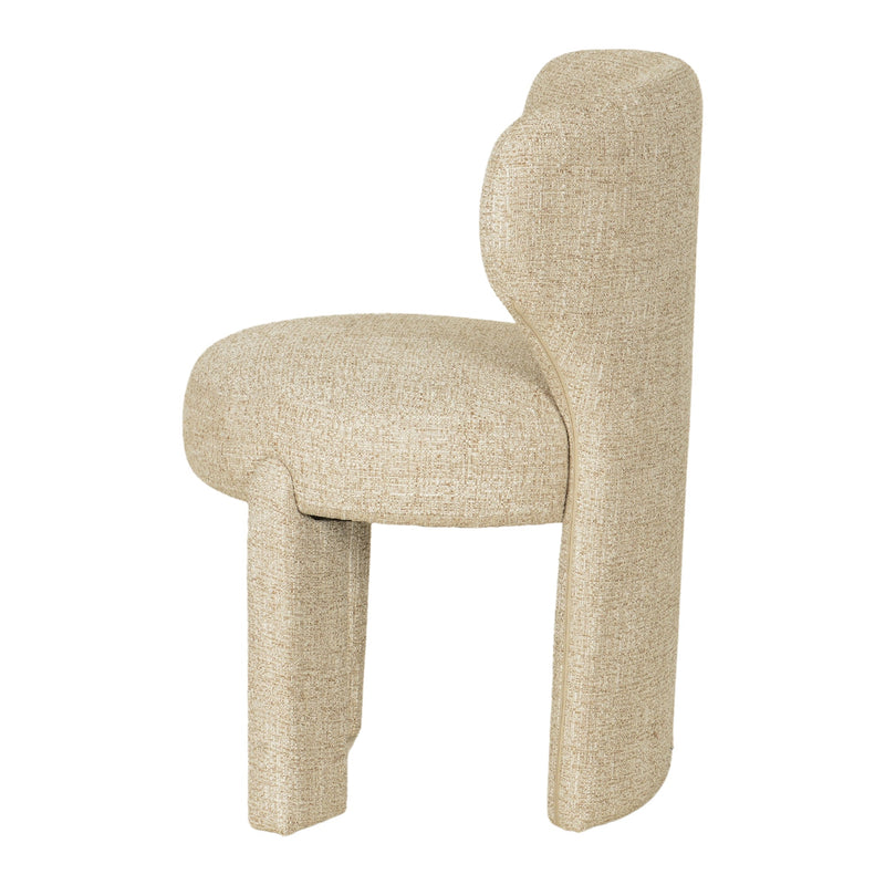 CDC10349-FH Fabric Dining Chair - Pale Beige