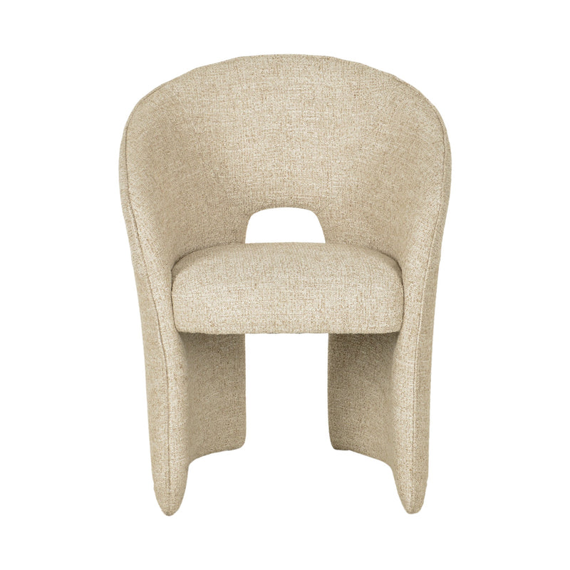 CDC10352-FH Fabric Dining Chair - Pale Beige
