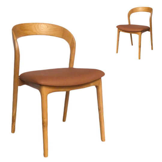 CDC10571-NX Natural Dining Chair - Naxos Tan (Set of 2)