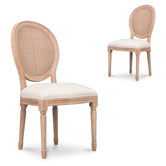 CDC10552-LJ ELM Dining Chair - Dawn Beige (Set of 2)