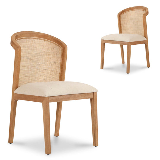CDC10561-LJ Fabric Dining Chair - Dawn Beige (Set of 2)