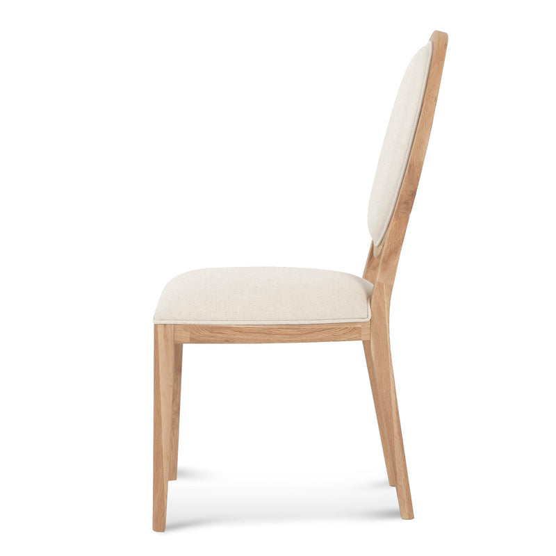 DC10562-LJ Natural Dining Chair - Dawn Beige (Set of 2)