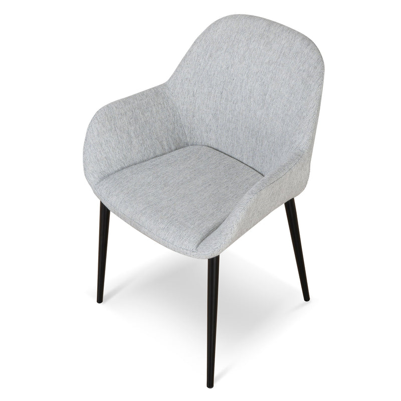 CDC8948-SD Fabric Dining chair - Silver Grey
