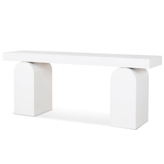 CDT10046-NI 1.9m New Elm Console Table - Full White